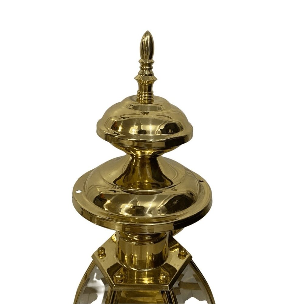 Vintage Carriage Polished Solid Brass Outdoor Porch Wall Sconce Ligjt Bell Shape - Picture 3 of 5